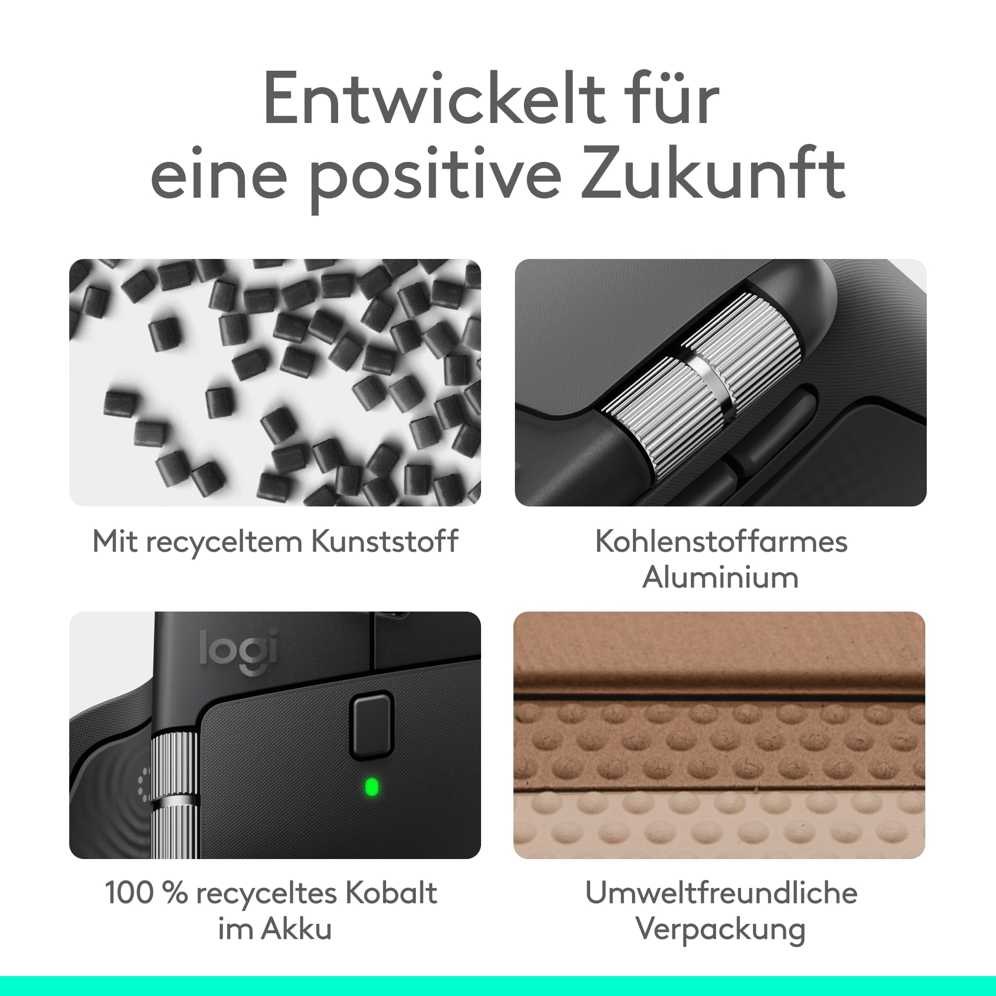 Logitech MX Master 4, ergonomische kabellose Maus mit fortschrittlichem, leistungsstarkem, haptischem Feedback, ultraschnellem Scrollen, Laden über USB-C, Bluetooth, Windows, MacOS – Schwarz