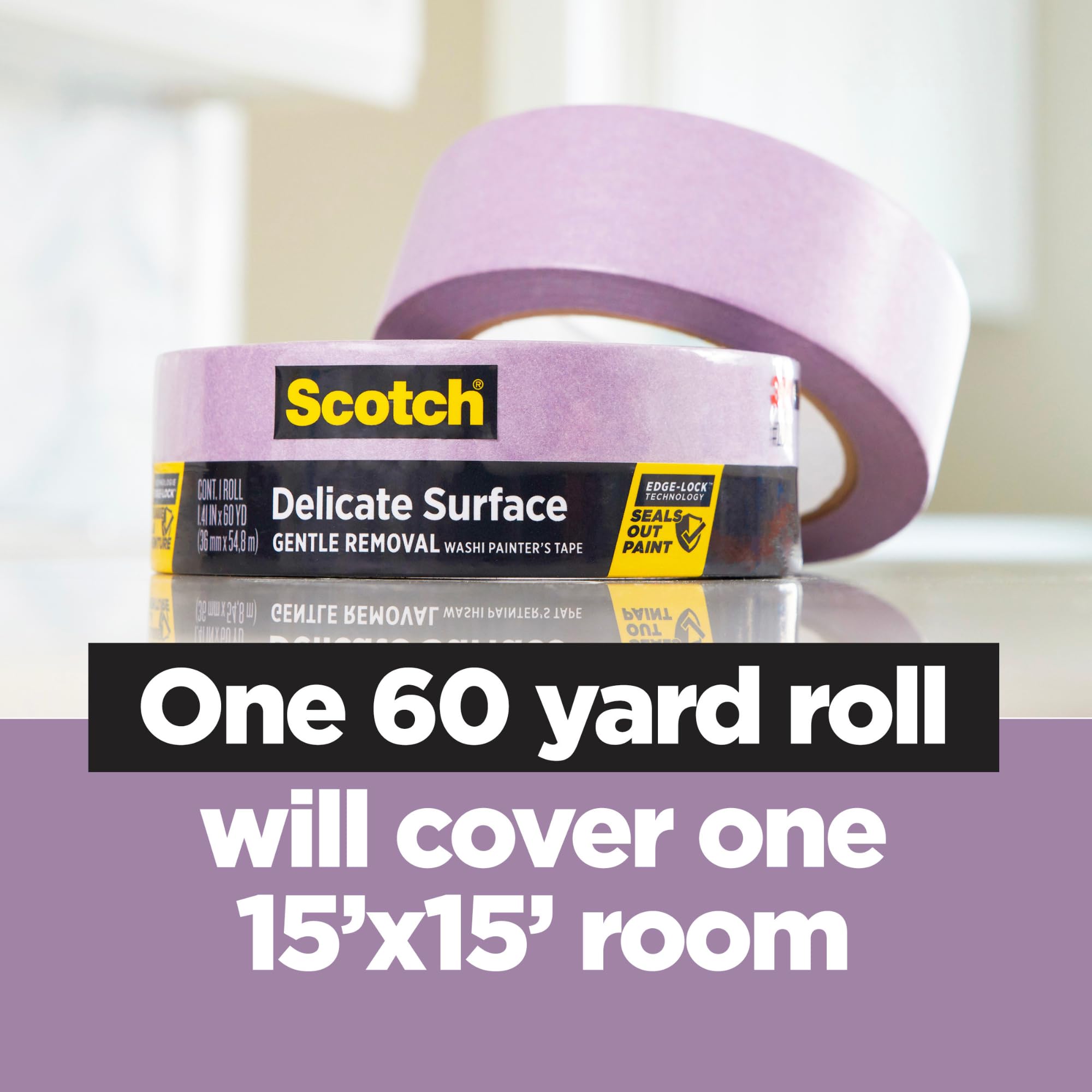 3M 2080 Ruban pour peintre de surfaces délicates Scotch: 1.88 in x 60 yds. (Violet)