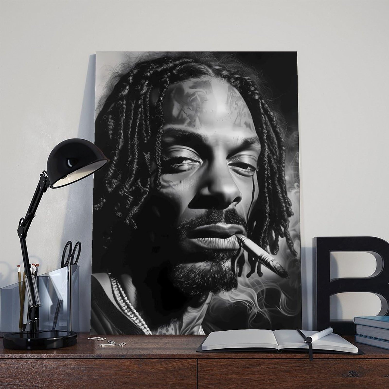 Poster su tela artistica da parete rap hip-hop, decorazione per camera da letto, ufficio, stanza, regalo, 50,8 cm L x 76,2 cm W