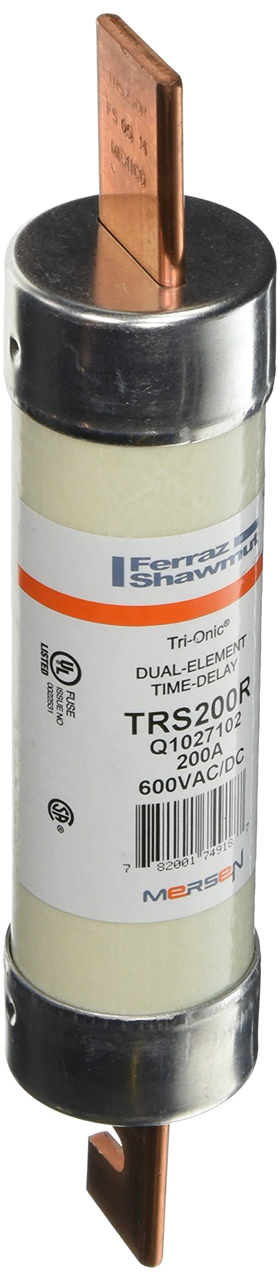Mersen TRS-R Tri-Onic Time-Delay/Class RK5 Fuse, 600VAC/600VDC