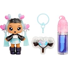 Yummiland Lip Gloss Doll Sour Sweeties - Nina Heartpop - Includes 1 Doll, DIY Lip Gloss + Removable Keychain, Cosmetic Play, Collectible, Suitable for Children Ages 4+