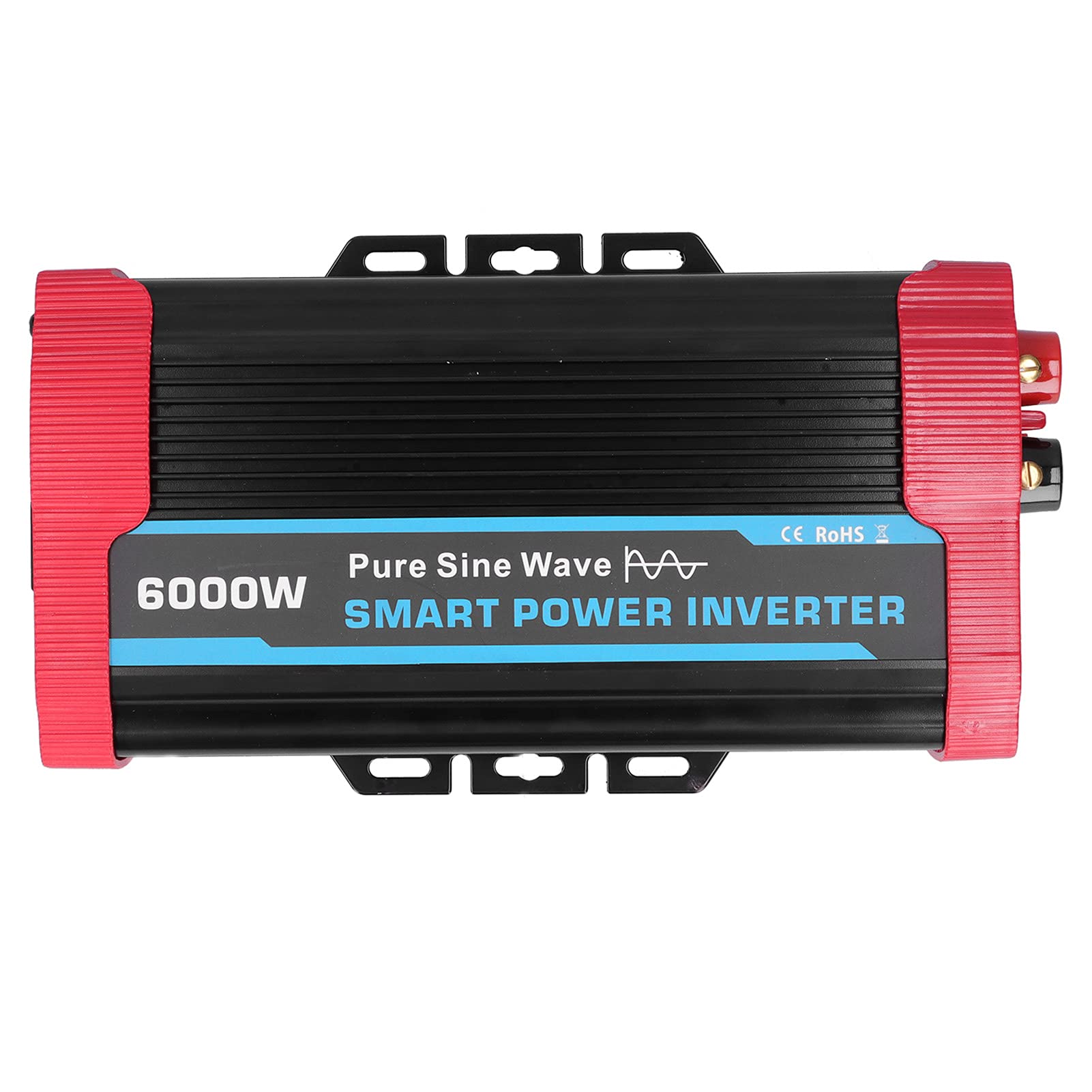 Inverter di potenza di picco 6000W continuo/12000W, convertitore DC 12V a 220V-240V AC 4 Ventole di raffreddamento integrate, inverter universale a onda sinusoidale pura per veicoli 12V