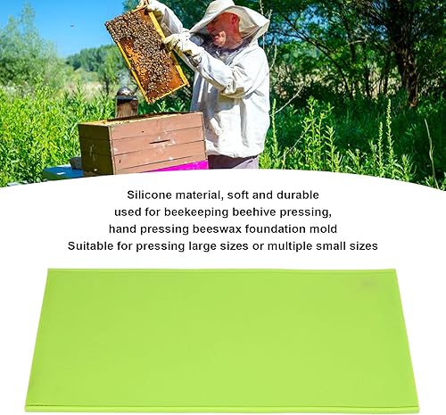 Miniatura 3 de Hztyyier 2 piezas de prensa de cera de abejas, cera de silicona para hacer velas flexible de colmena para hacer velas, herramienta de apicultor