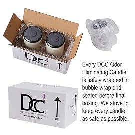 Peppermint Two Pack Odor Eliminating Highly Fragranced Candle - Eliminates 95% of Pet, Smoke, Food, and Other Smells Quickly - Up to 80 Hour Burn time - 12 Ounce Premium Soy Blend