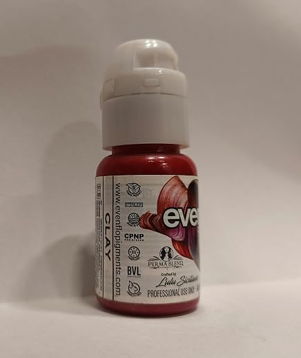 Evenflo Colours Clay Lip Pigment, Brick-Red, Warm-Toned