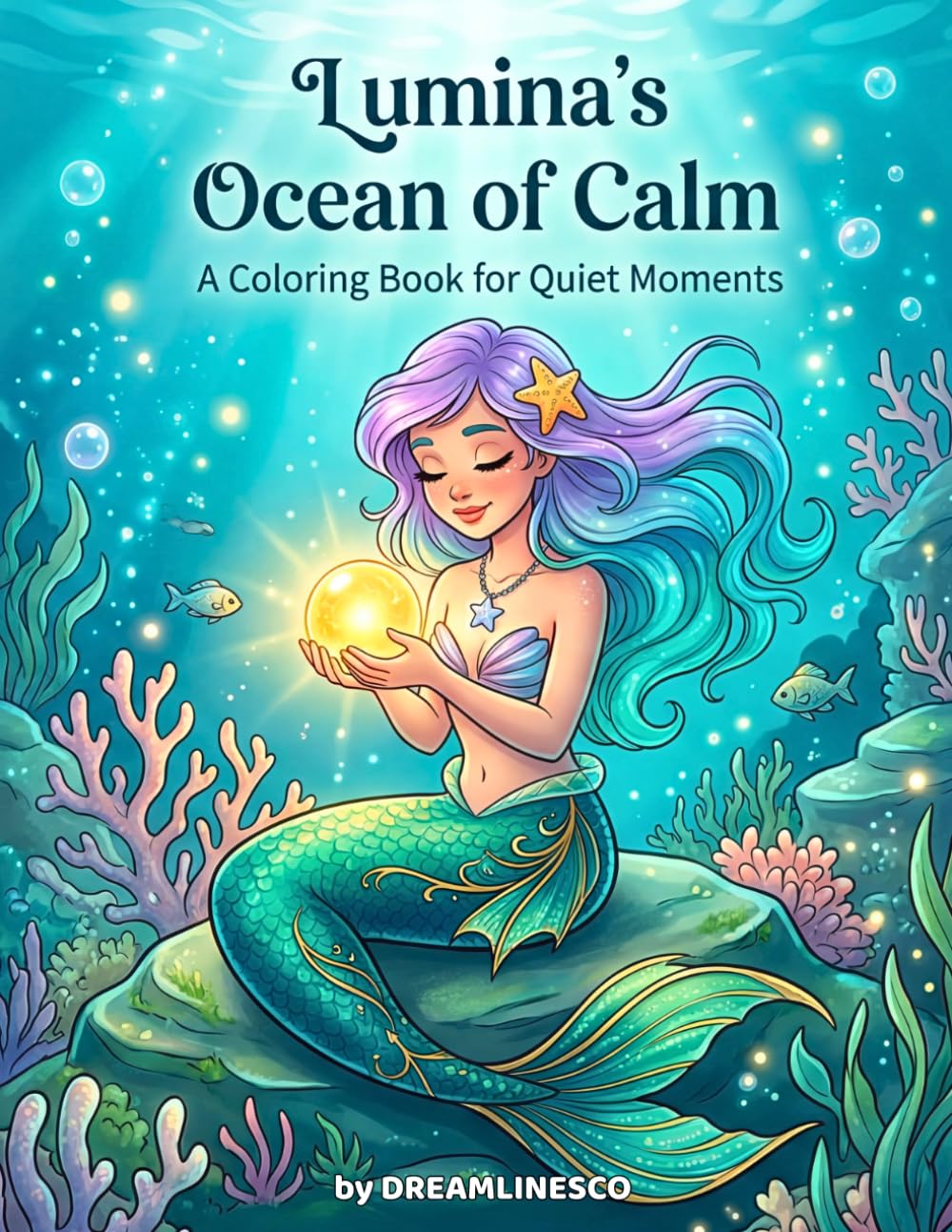 Lumina's Ocean of Calm: A Coloring Book for Quiet Moments (Book 1: The Mermaid Who Found Her Voice / La Sirena Que Encontró Su Voz)