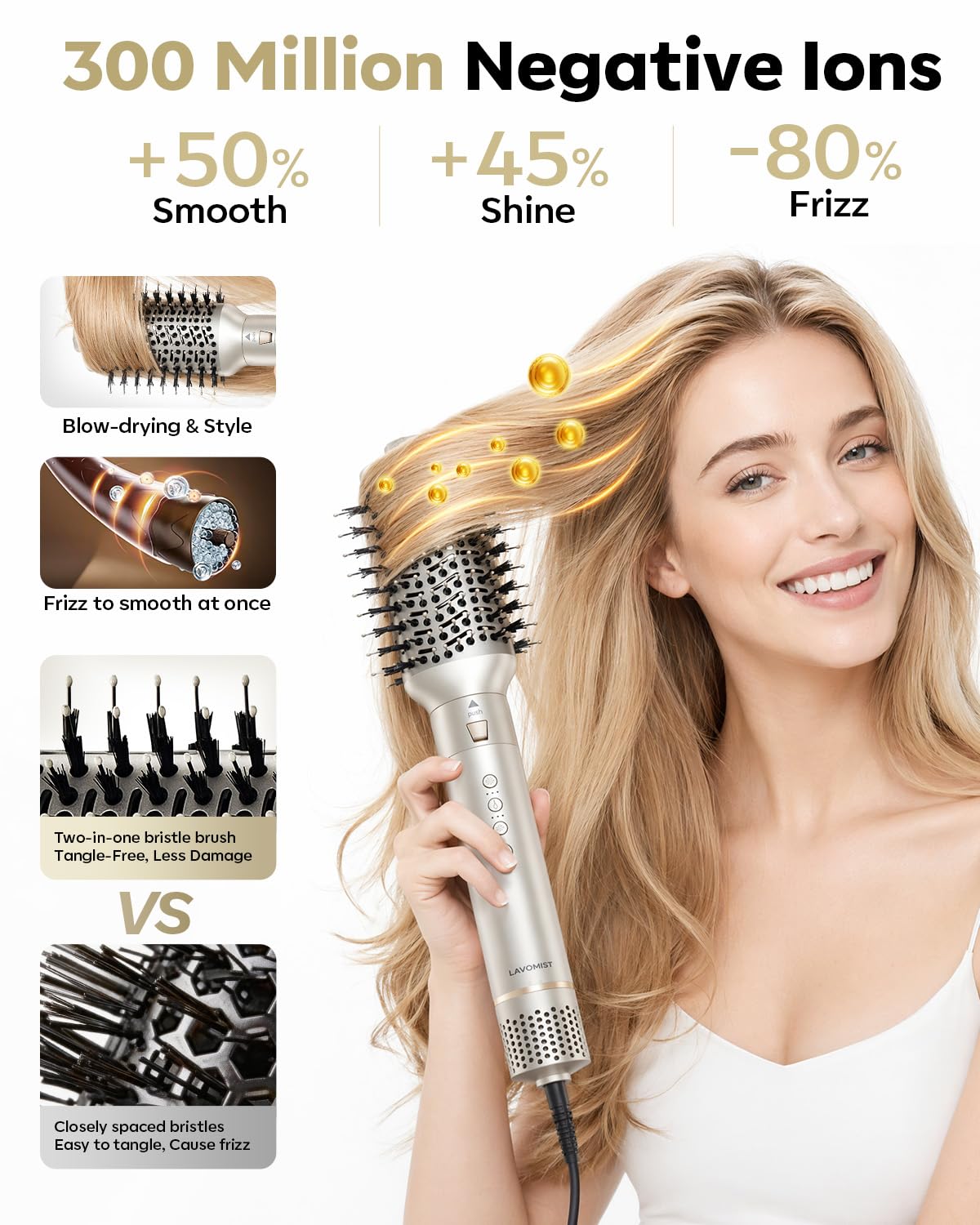 Amazon.com : Lavomist 8-in-1 Dual Voltage Hot Air Styler & Hair