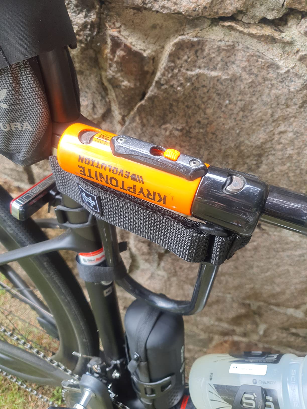Huldit Bike ULock Holder, D Lock Holder, Lock Mount, (Huld it) Medium