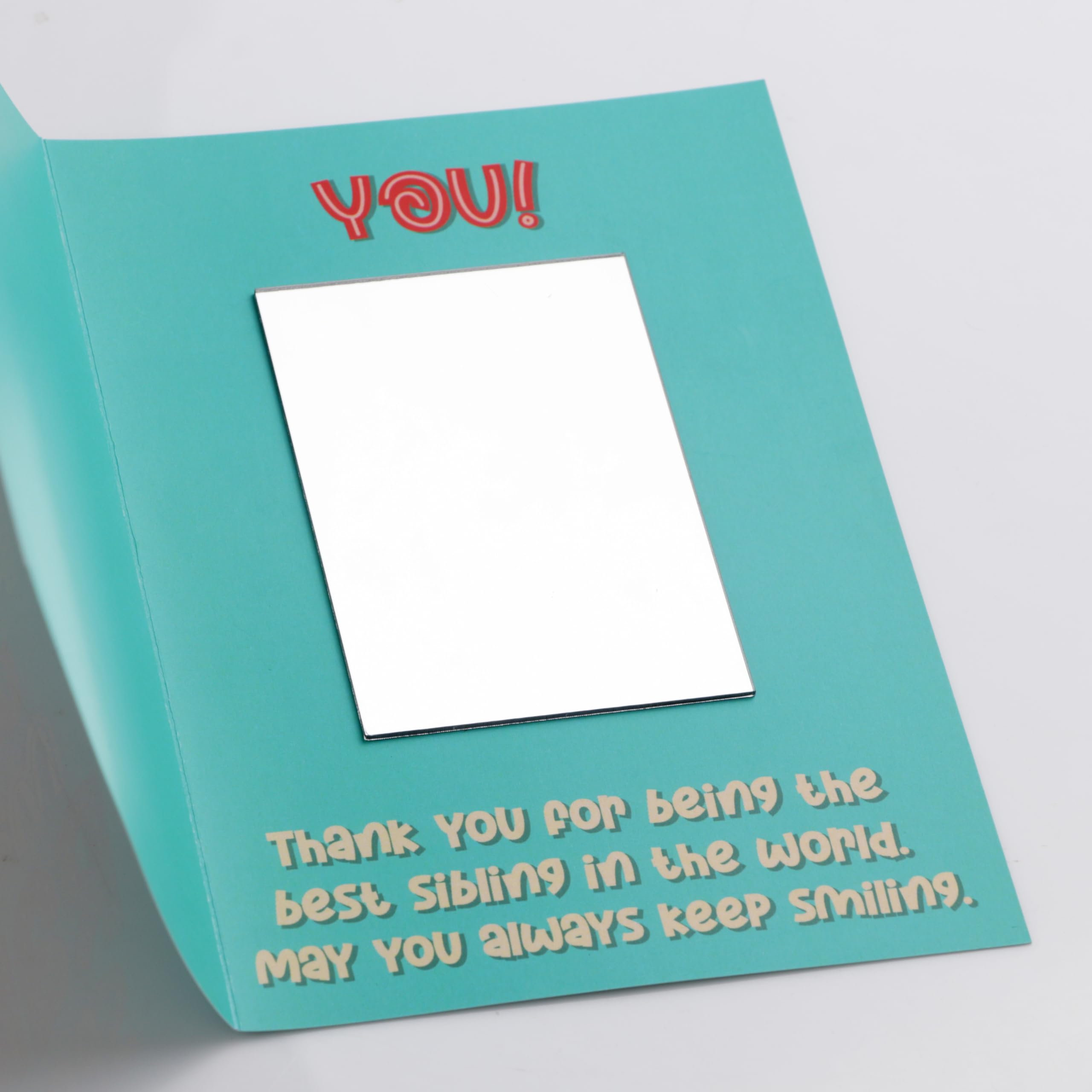 Oye Happy Expressive Rakhi Mirror Card Thoughtful Rakshabandhan Gift For Sister/Behen/Didi,Valentine's Day 2