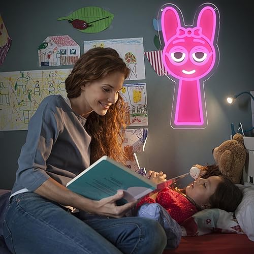 Miniatura 59 de Freddy - Letreros de neón para decoración de pared, luces LED de neón para dormitorio, cumpleaños, regalos de Navidad para niños, adaptador de Cinco