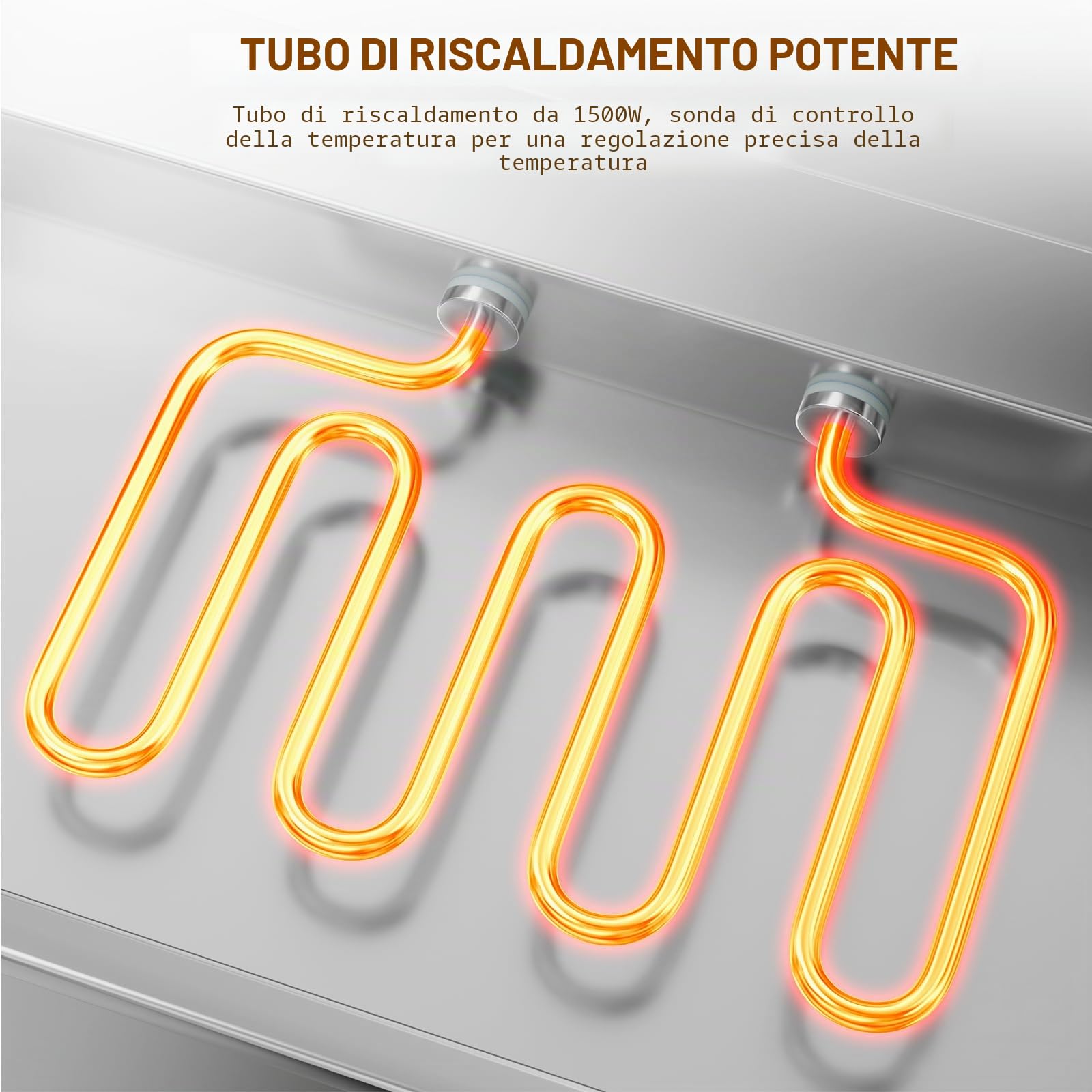 TAIMIKO Bagno Marie elettrico in acciaio inox 220 V scaldavivande professionali commerciali con 3 contenitori per pentole con valvola di svuotamento, controllo della temperatura