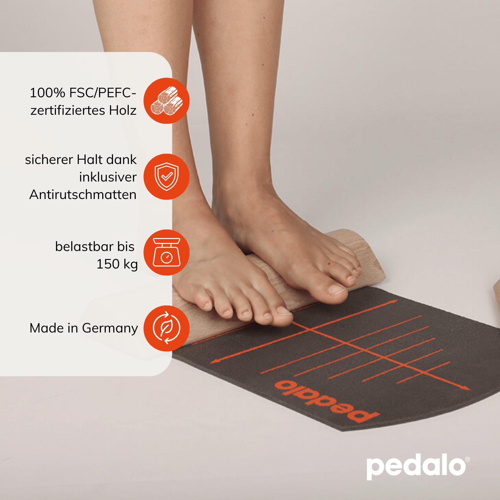 Pedalo® Fußwalzen I Beinachsentraining I Fußverschraubung I Fußdehnung I Fußkräftigung I Fußtrainer
