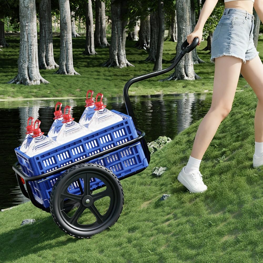 Amazon.co.jp: 【TVTKE】自転車用トレーラー、 自立型キャリーカート