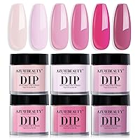 Vista 15 de AZUREBEAUTY Juego de 5 polvos de inmersión líquidos – 0.5 fl oz/0.5 oz de gran capacidad, capa base de inmersión, capa superior, bono, activador