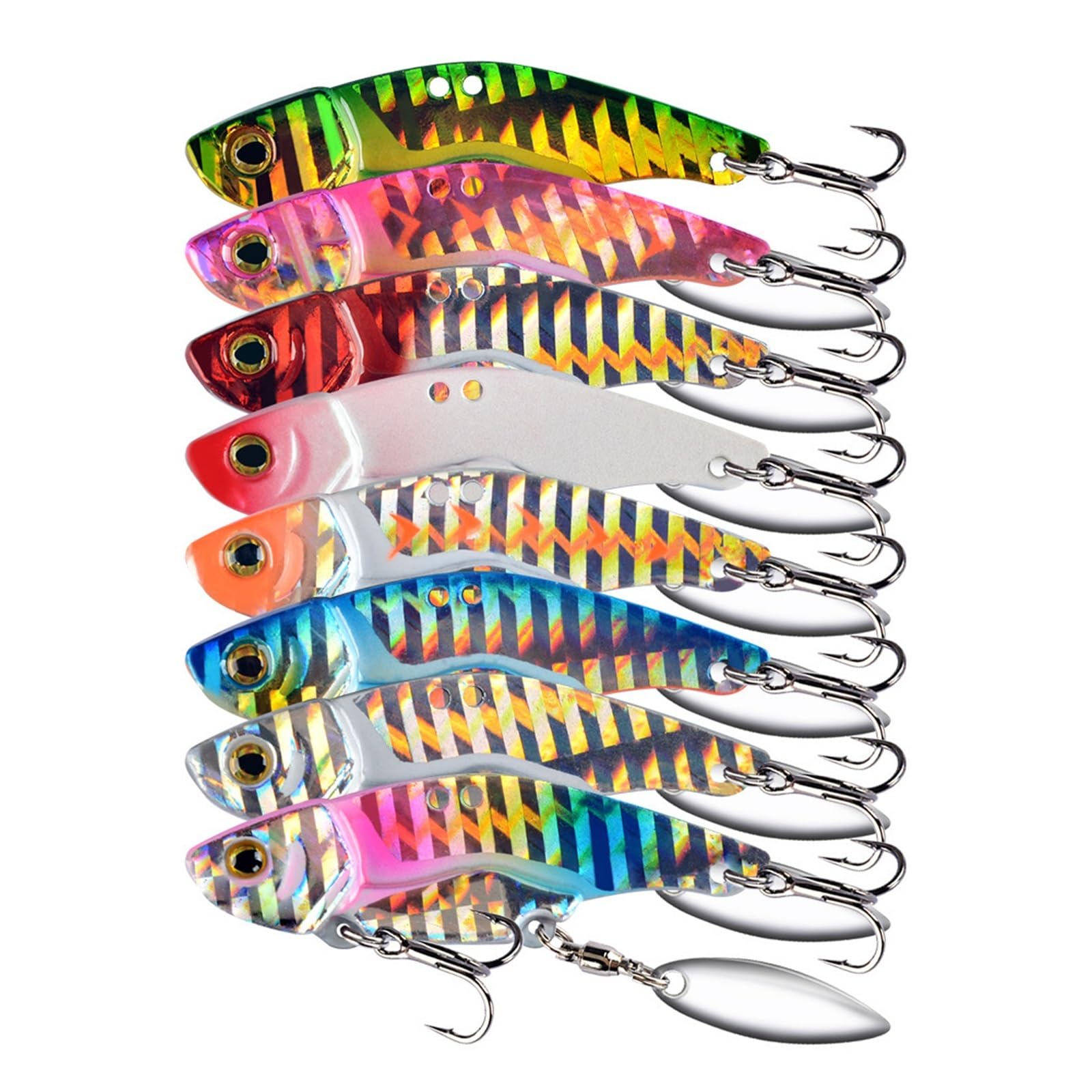 Vib metalowa przynęta wędkarska 12 g, 16 g, przynęta, bass, szczupak, pstrąg, spinnerbait, cekiny, wibracyjna