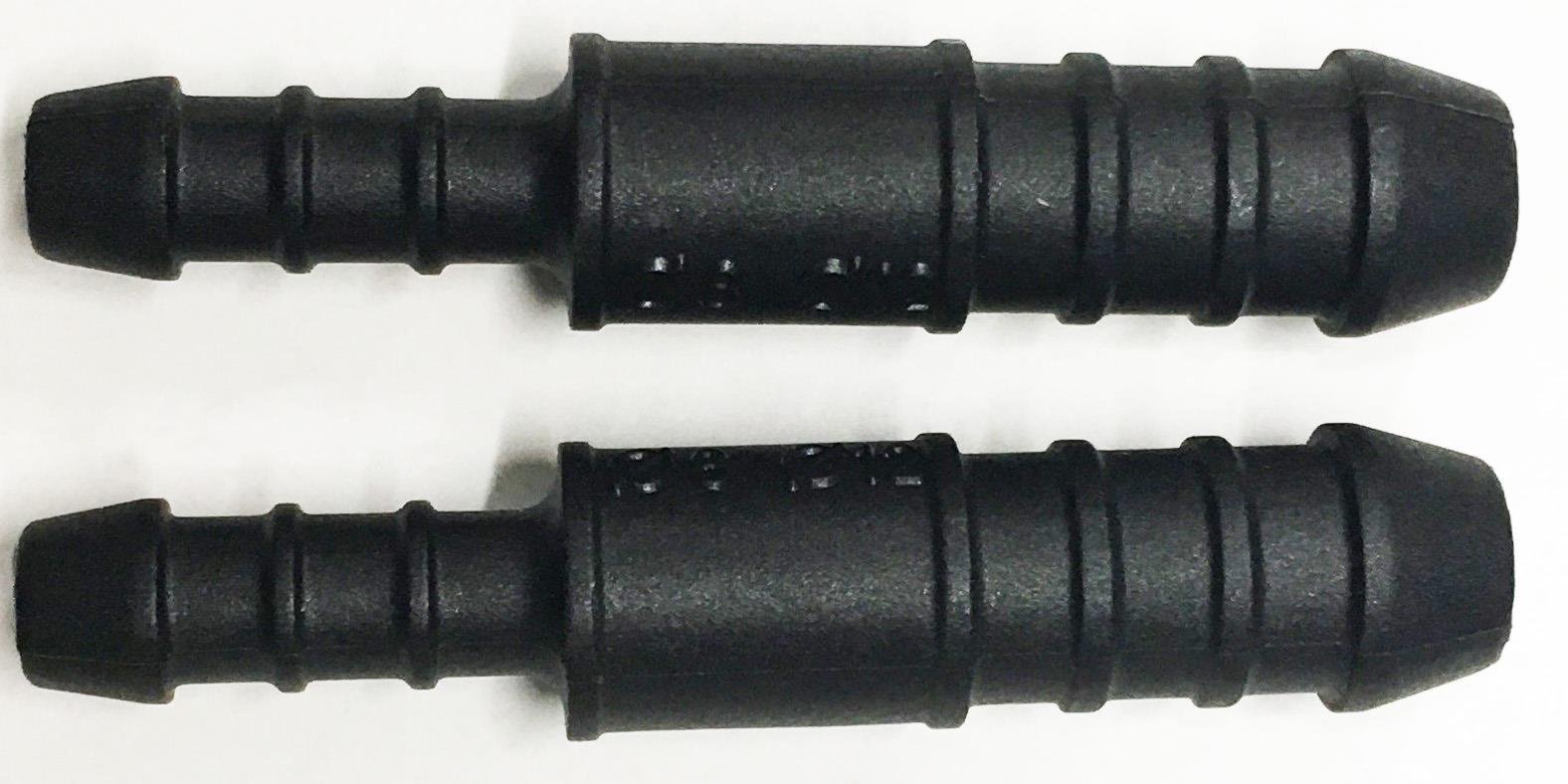 2 x 12mm-8mm Plastic Barbed Reducer Adapter Hose Connector Fuel Pipe Joiner