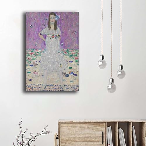 Miniatura 5 de Cuadros de pintura en lienzo, Gustav Klimt Mada Primavesi (1912), galería, pintura rosa, póster fotográfico, arte de pared, dormitorio, cocina,