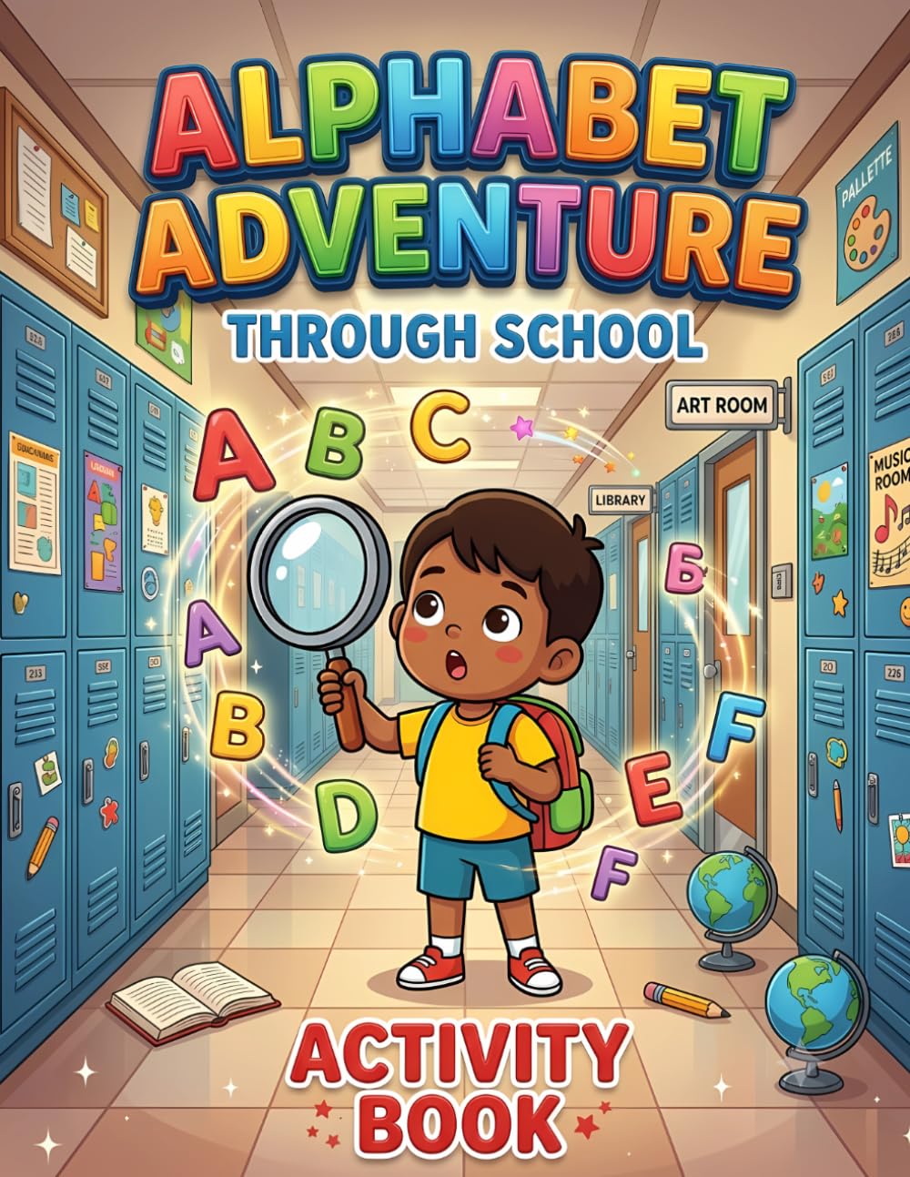Alphabet Adventure Through School: Tracing, Finding, and Learning ABCs for Kids (Back-to-School Adventures for Kids)