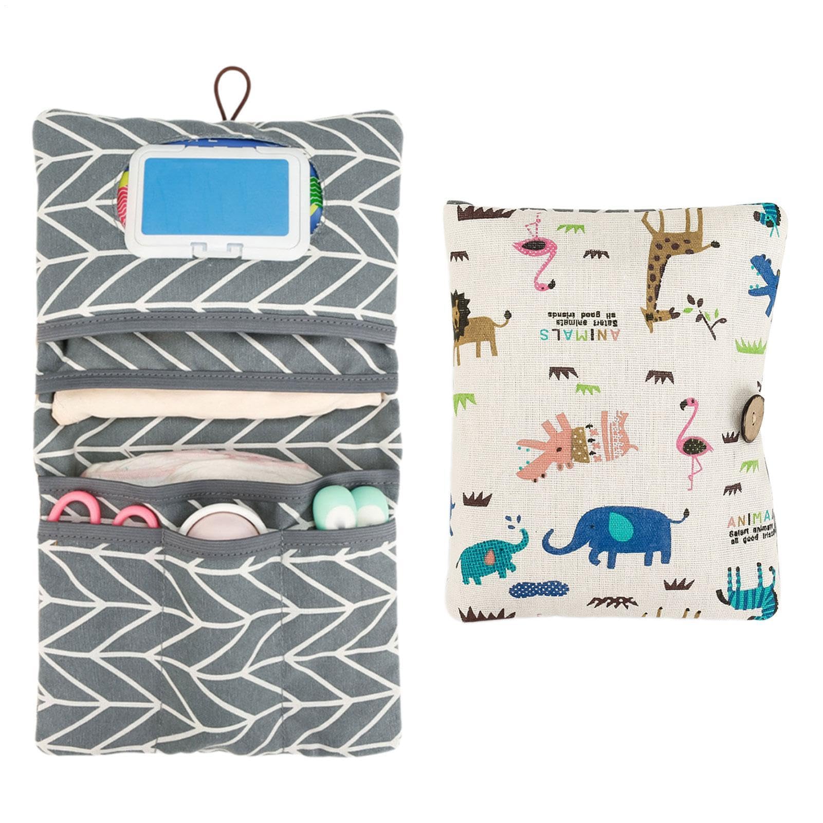 Bolsas para pañales multiusos ideales para viajes familiares y paseos activos en el cochecito