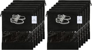 Kuber Industries Shoe Bag for Travel|Shoe Cover for Storage|Convenient Draw-String Bag|Perfect for Travel, Tracking|Pack o... Price In India