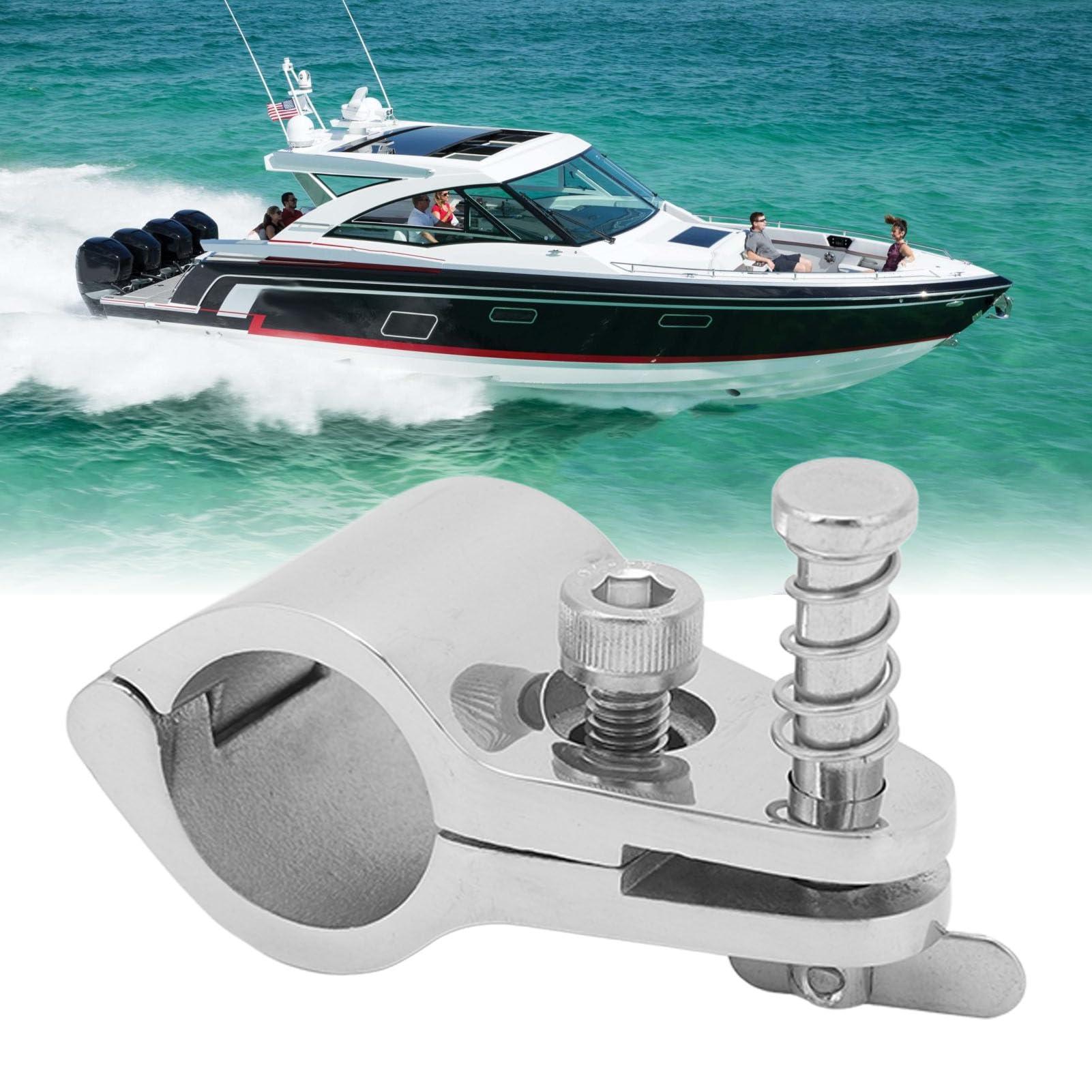 Marine Hardware 316 Stainless Steel Bimini Fittings Bimini Top Jaw Slide And Eye End Cap, Bimini