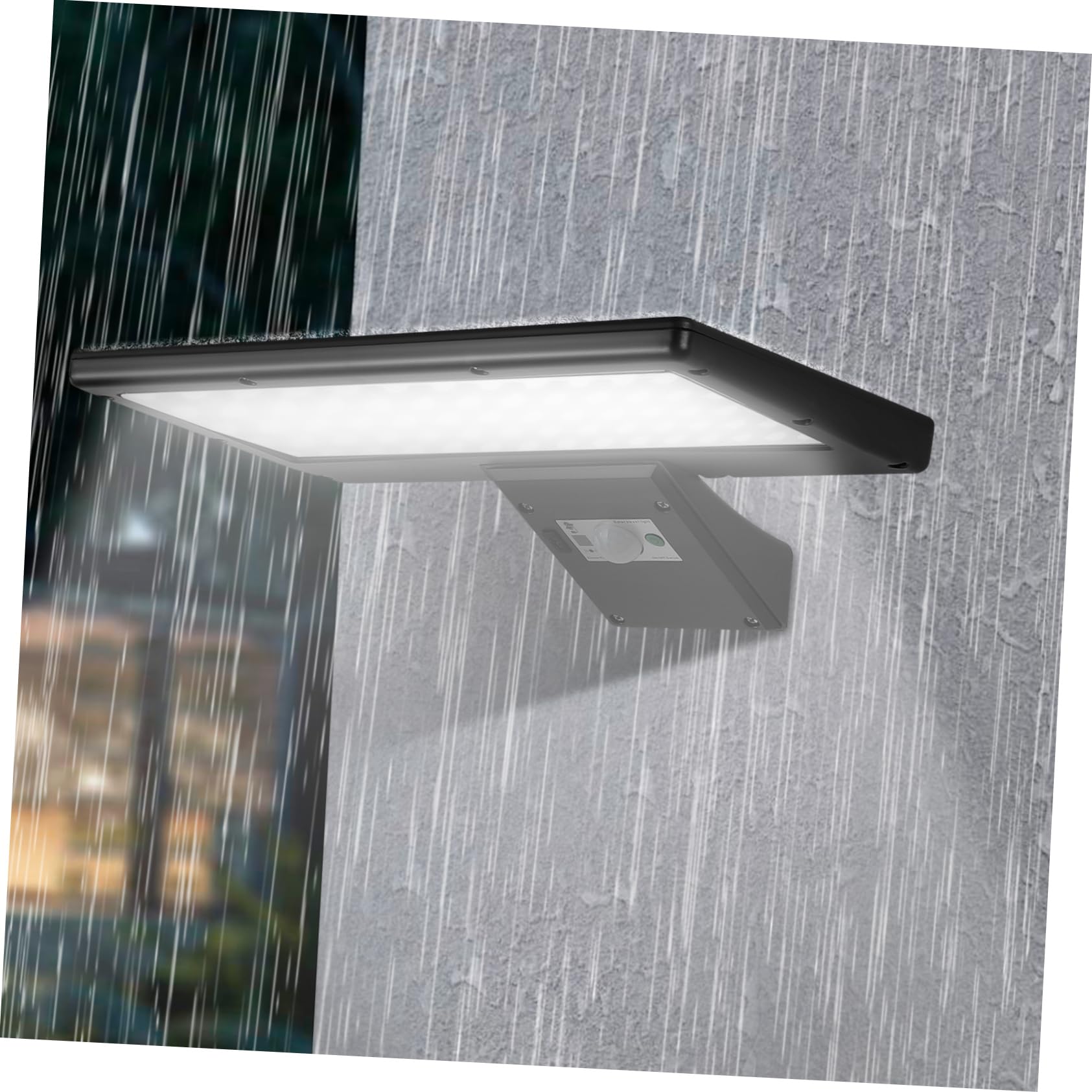 BCOATH Motion Sensor Solar Light Outdoor Led Solar Street Light Remote Control