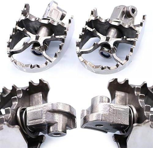 Miniatura 6 de Pedal de pie de motocicleta giratoria ancha en pedales de acero inoxidable para Benelli TRK502 TRK 502 2017