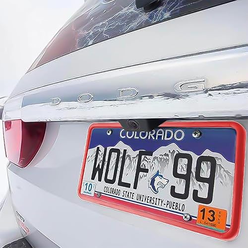 Miniatura 6 de YALOK Marco de matrícula de silicona con agujeros de drenaje, soporte universal para matrícula de coche de EE. UU. Accesorios para coche a prueba de