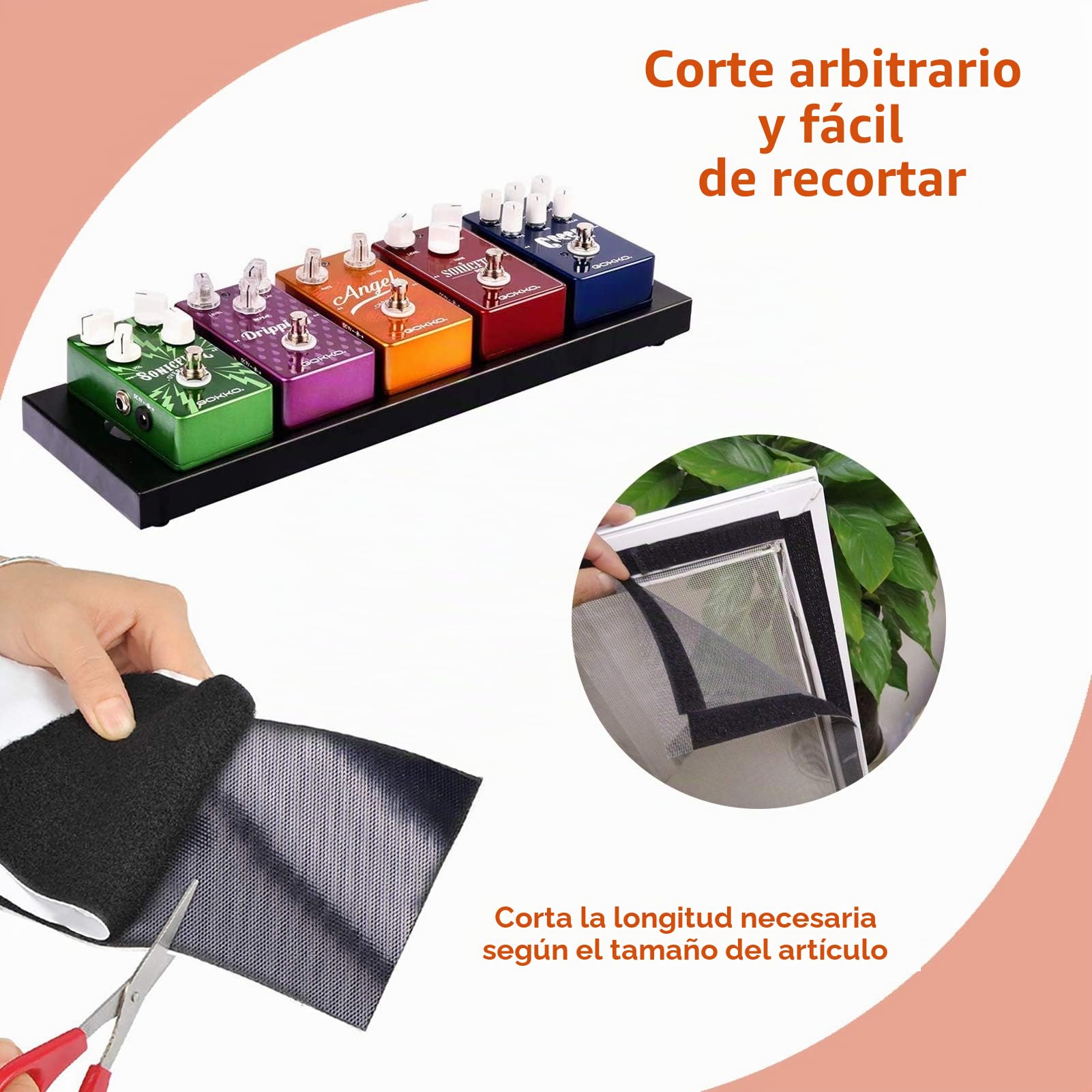 TEUVO Belcro Adhesivo de 11 CM de Ancho y 2M de Largo, Resistente a Altas Temperaturas Belcro Adhesivo Doble Cara para el Hogar, el Lugar de Trabajo, los Coches, las Artesanías