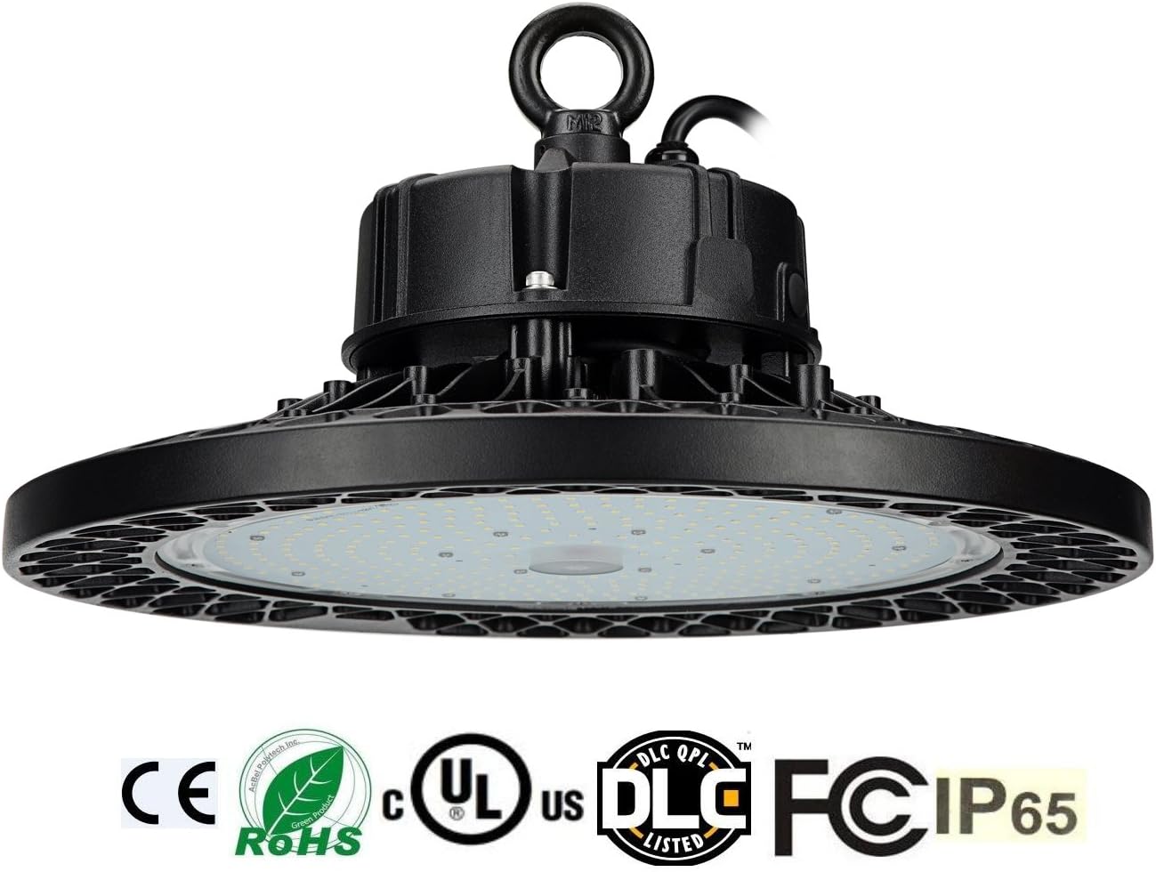 BAT 100W (400W HPS/MH Equivalent) UFO LED High Bay Light,15000 Lumens 5000K Warehouse High Bay Lighting for Factory/Shop/Industrial/Commercial Use(UL&DLC)