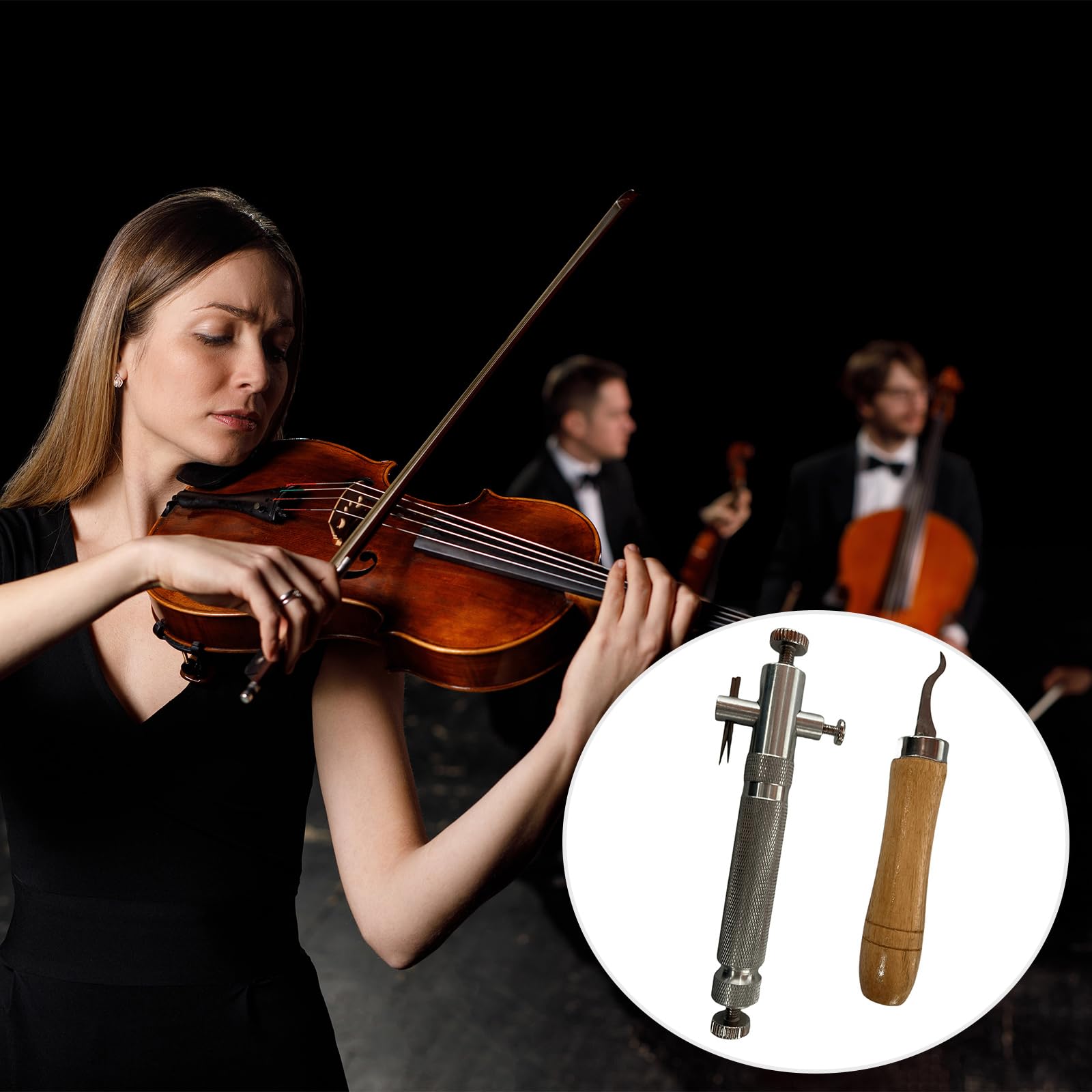 Outil de rainurage en alliage de violon en laiton pour instrument à cordes précis, décoration de ligne artisanale