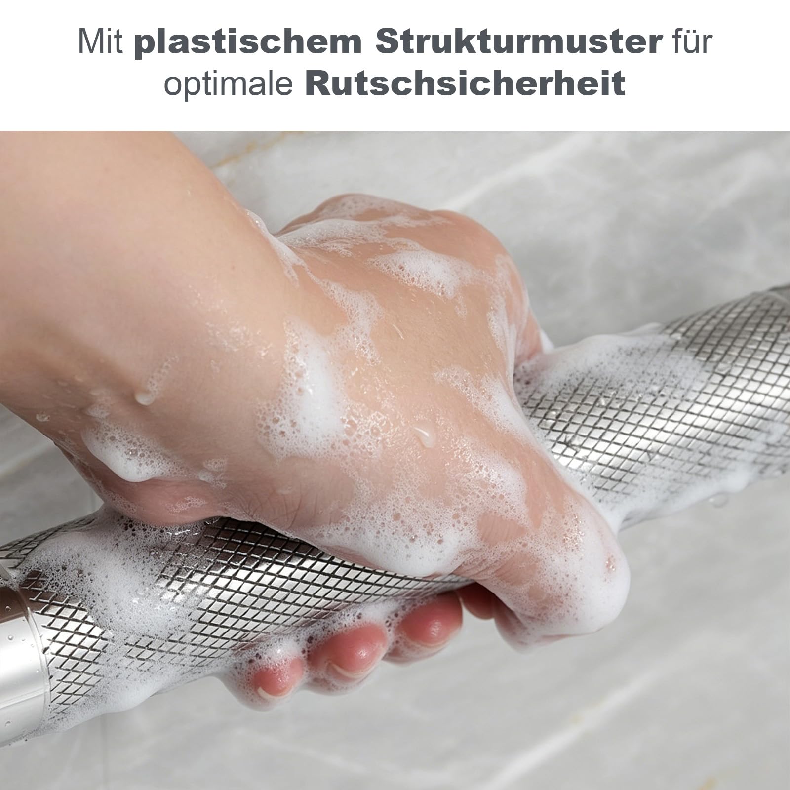 Barre d'appui pour personnes âgées, 40 x 40 cm, poignée de douche en forme de L, en acier inoxydable, poignée de sécurité pour salle de bain, femmes enceintes, personnes âgées et handicapées (noir)