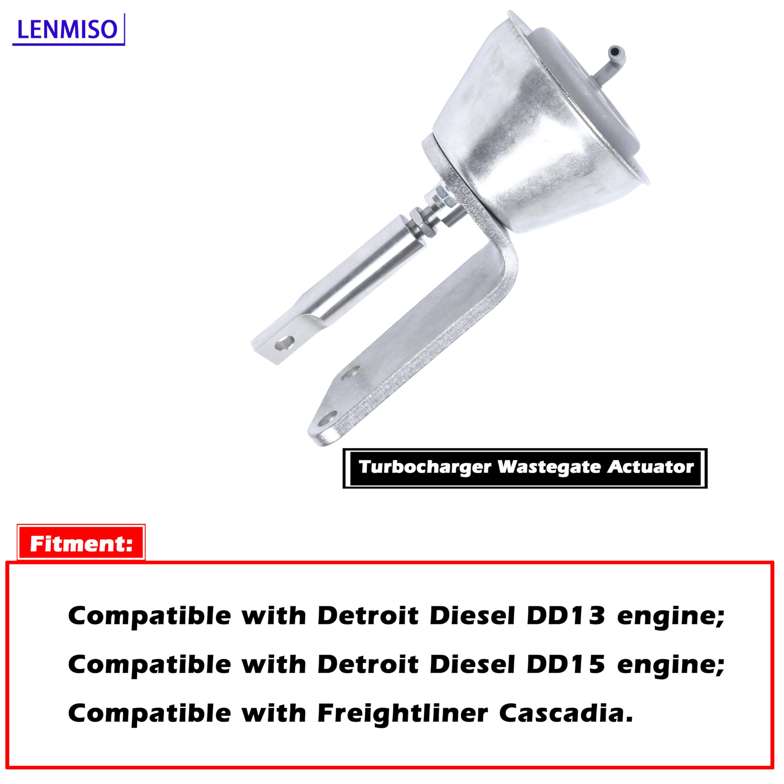 MISIOEK Turbocharger Wastegate Actuator With Heat Shield Compatible With Detroit - View #9