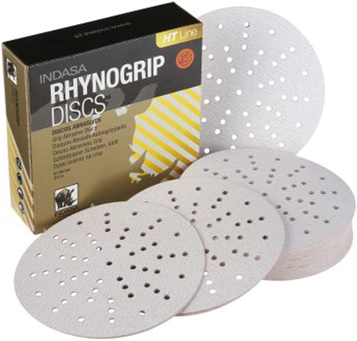 Indasa Rhynogrip HT Ultravent Line 150mm 6" Sanding Discs P120 Box of