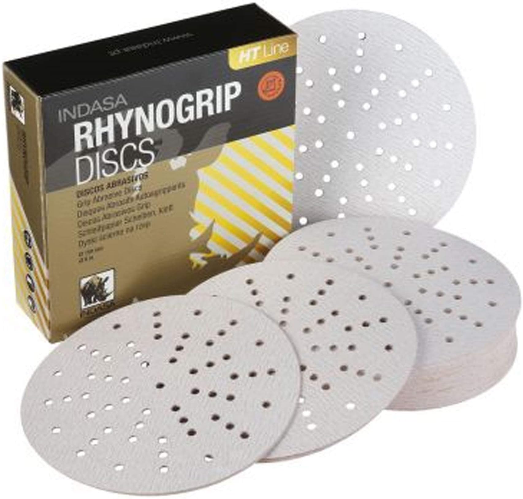 Indasa Rhynogrip HT Ultravent Line 150mm 6" Sanding Discs P120 Box of 50