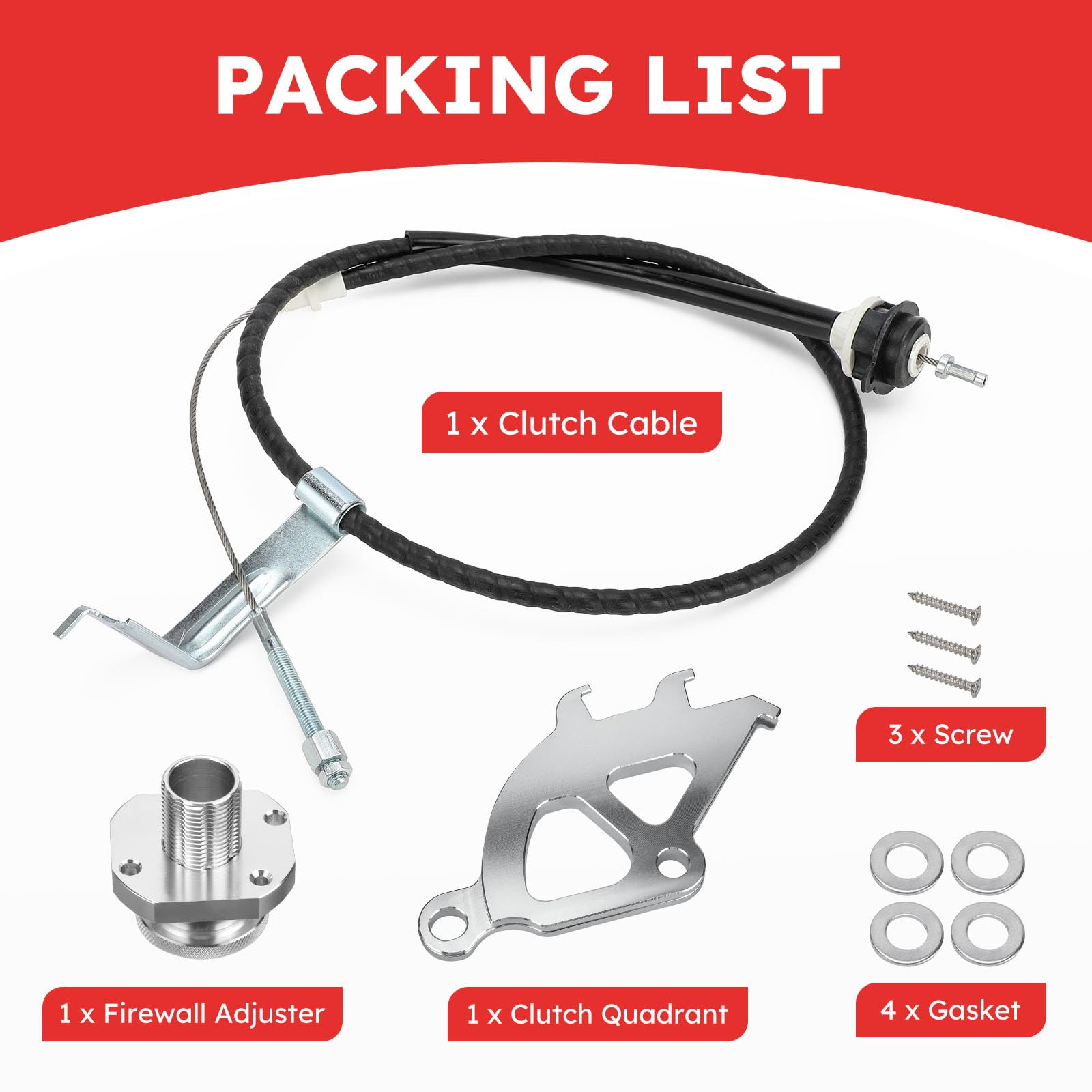 Labwork Clutch Quadrant & Cable & Firewall Adjuster Kit – Fits