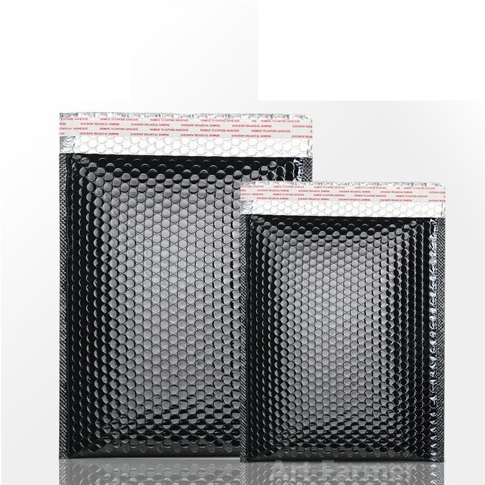 Luftpolstertaschen 100pcs Small Business Supplies Shipping Packaging Bubbles Bubble Padded Envelopes Bags to Pack Products Mailers Mailer FüR CDs & Schmuck & Kosmetik(Black,18 * 23cm)