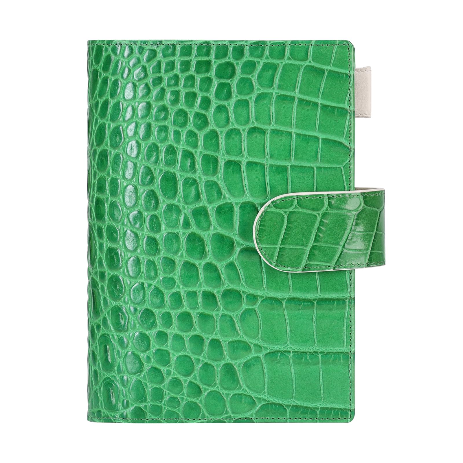 Amazon.co.jp: Smartfee システム手帳A6メモ帳 レザーポケット ワニ柄