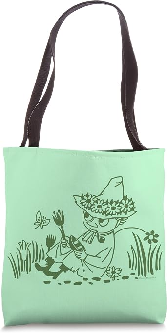 Moomin Snufkin Relaxing In Nature Tote Bag