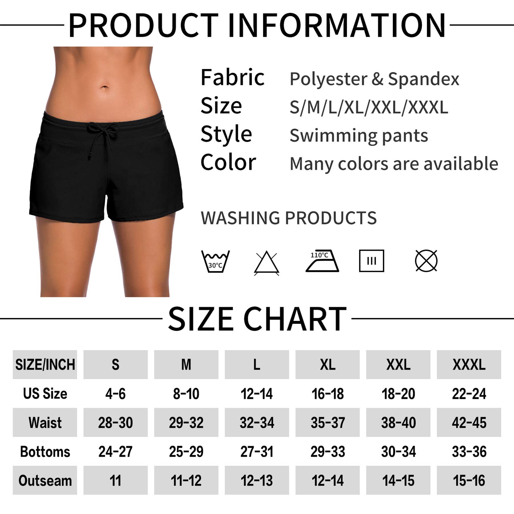 Pantaloncini da Bagno Donna Estate Protezione UV Pantaloncino da Nuoto Asciugatura Rapida Pantaloncini da Tavola Elegante Boyleg Style Pantaloncini da Spiaggia Donna Sportivo Costumi da Bagno