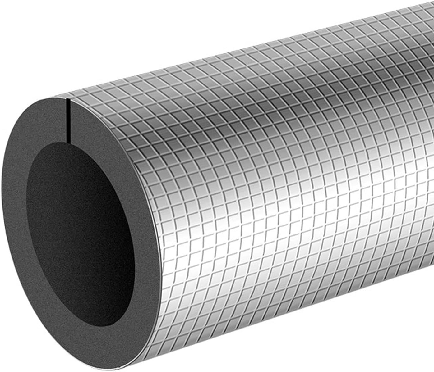 Self-Adhesive Rubber-Plastic Insulation Pipe,ac Pipe Insulation Outdoor,Used for Solar Water Pipe Freeze-Proof Waterproof Thickened Sunproof Insulation Pipe Sleeve(Id20,Thk10)