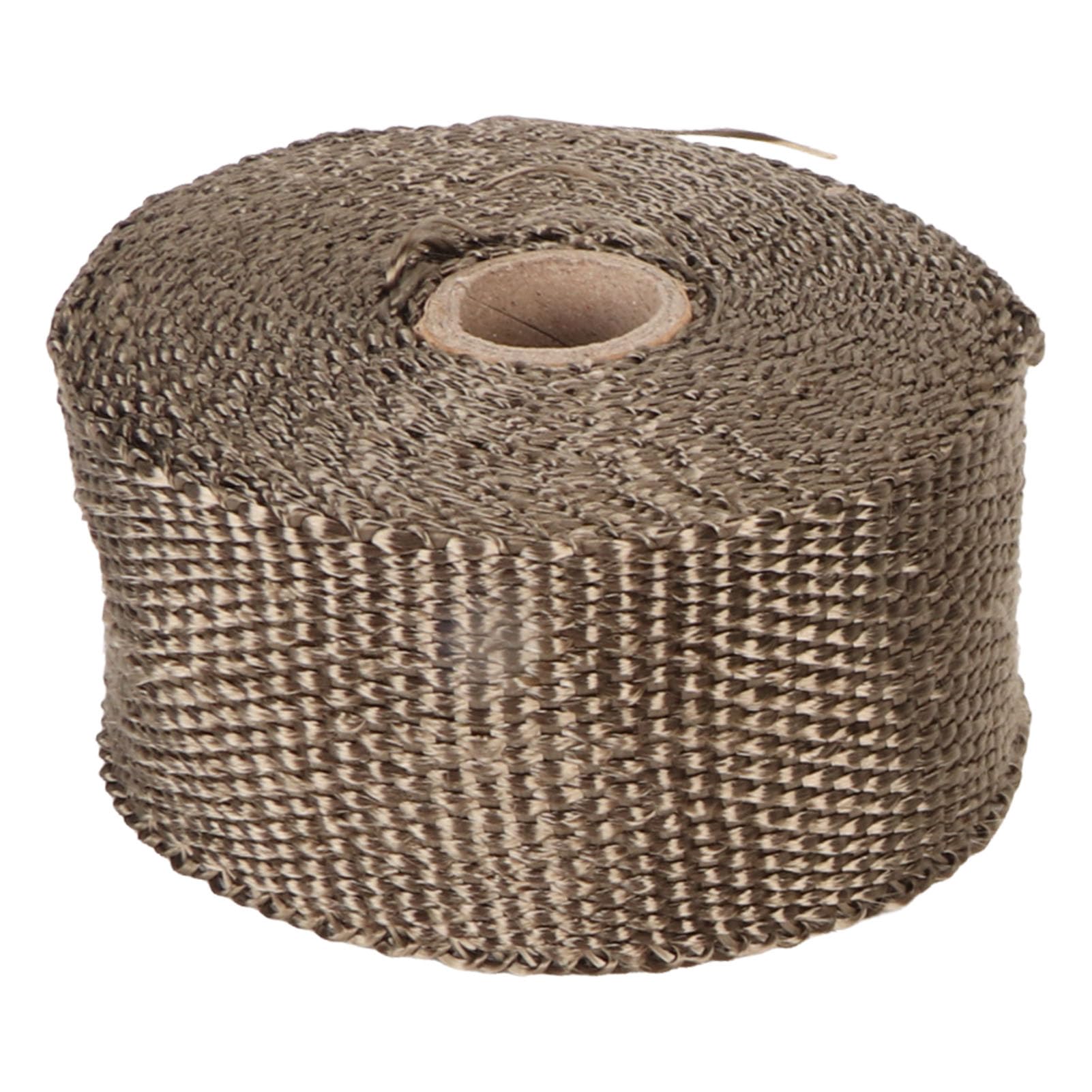 Pipe Wrap, Pipe Insulation Wrap Fire Strip Roll Fireproof Pipe Wrap Anti Scald Chimney Protective Wrap with 2 Clips for Furnace Tube Motorcycle Exhaust Pipes