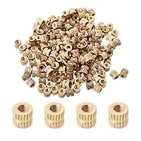 Vista 32 de Tuercas moleteadas de rosca hembra M3x3mm, 200 piezas Hx4mm OD latón roscado inserción tuercas de inserción hidráulica soldada junta junta surtido