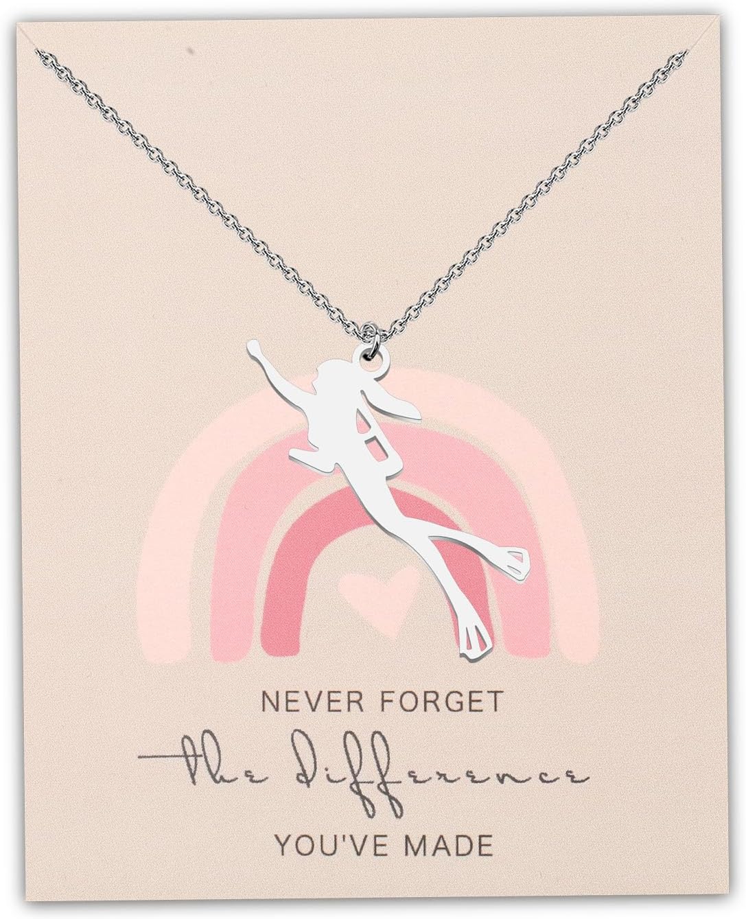 MYOSPARKDiver Gift Diving Necklace Water Sports Necklace Dive Team Gift Diving Jewelry Gift for Dive Lover Dive Coach