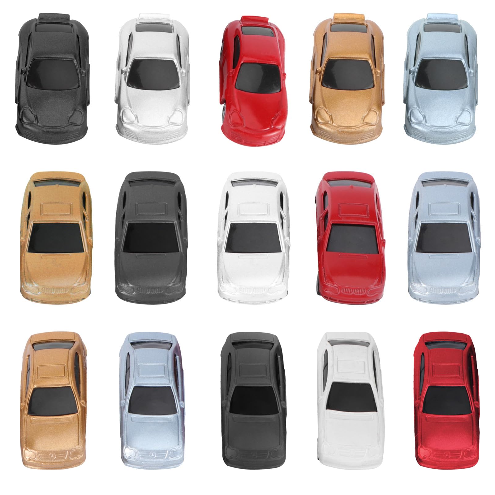 GALPADA Modelos de Coche 1: 75 de Plástico, 50 Piezas para Niños | Miniaturas Realistas y Delicadas, Ligeras y Portátiles, para Diseño y Juego