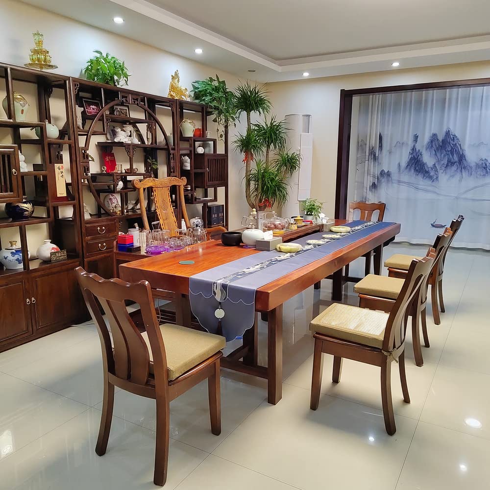 outdoor patio chair cushions set of 4/Chair Cushions With Ties For Dining Chairs 16"X16"X2"High-Density Sponge Filling garden furniture seat cushions Zipper Design,Removable Chair Cover/Light Brown