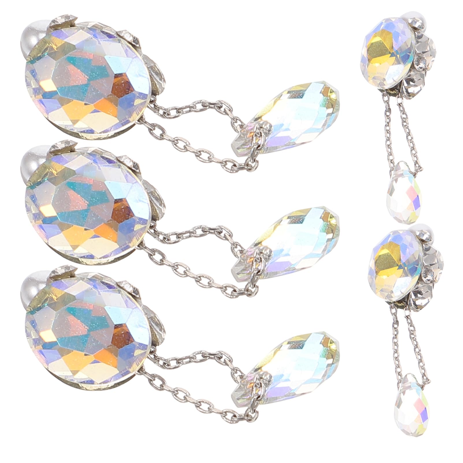 VALICLUD 4 Set Pendente Decorazione Arte Gemme E Ciondoli Per Unghie Cristalli Manicure Forniture Gioielli Arredamento Ciondolo Fabbricazione Uv Cristallo Di 5 Pezzi*4
