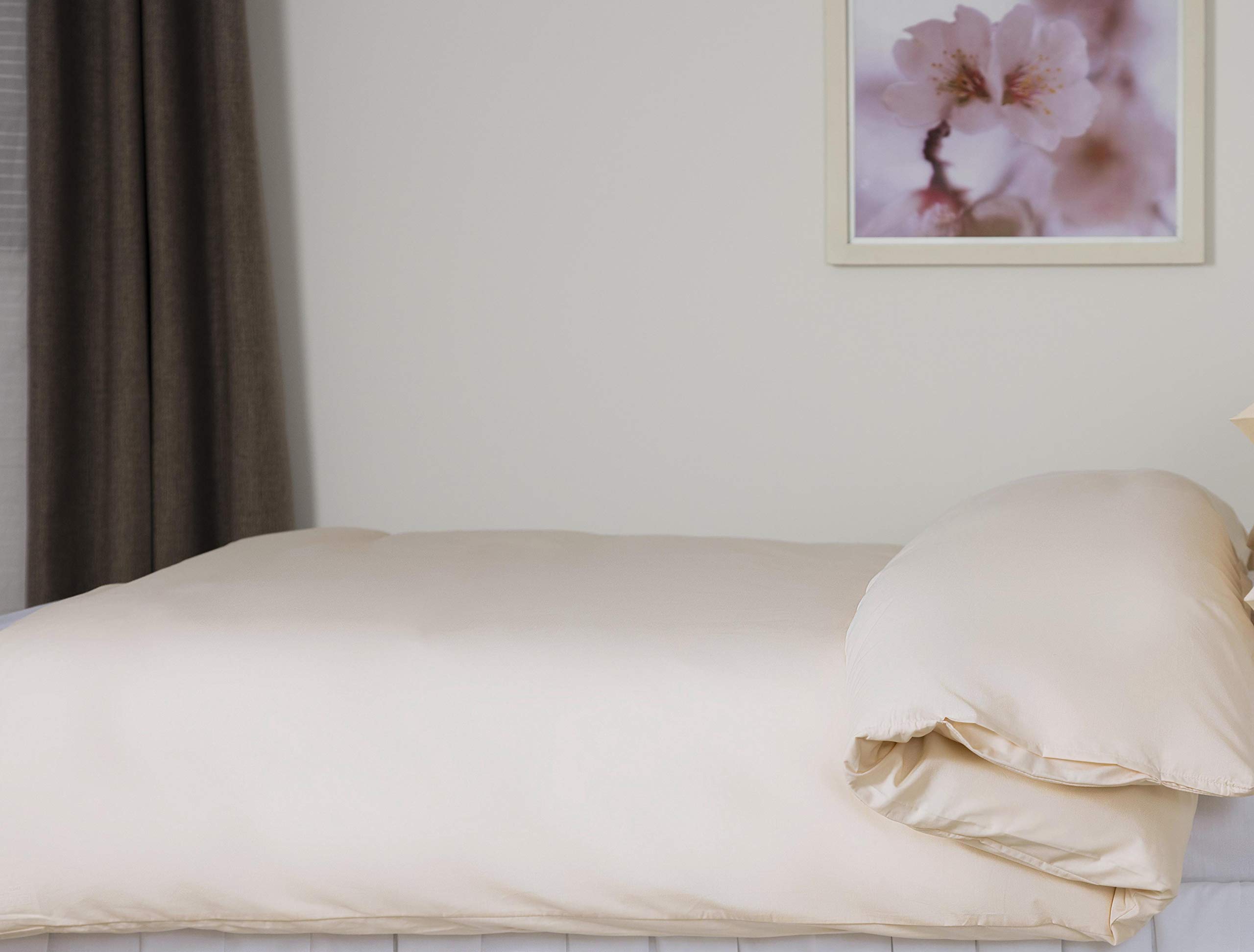 Belledorm Egyptian Cotton Duvet Cover - 200 Thread Count - Swift Swap (King Size, Ivory) — image 1