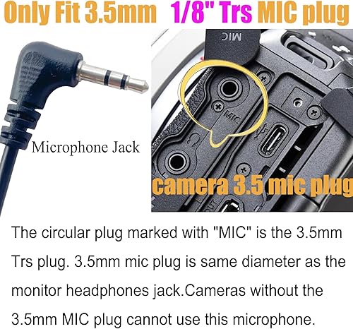 Miniatura 3 de Micrófono de cámara, micrófono de video para DSLR Close Entreview Shotgun Mic para Canon Nikon Sony Fuji Mic con parabrisas, compatible con cámara