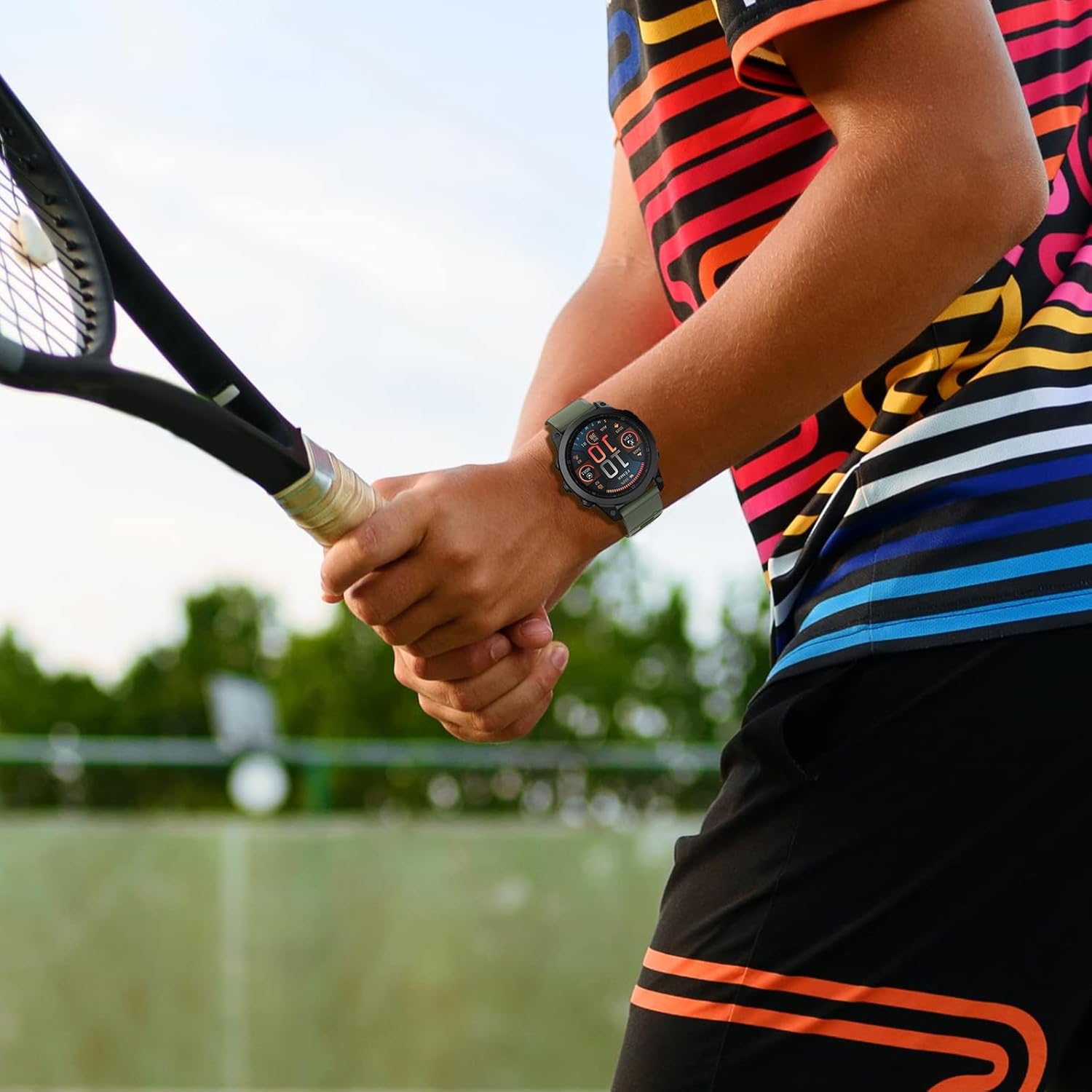 Watch Band for Garmin Fenix 8 47mm/Fenix 7 Pro/Fenix 7/Fenix 6 Pro/Fenix 6/Fenix 5/Epix Pro 47mm/Fenix E, 22mm Silicone QuickFit Band - Image 6